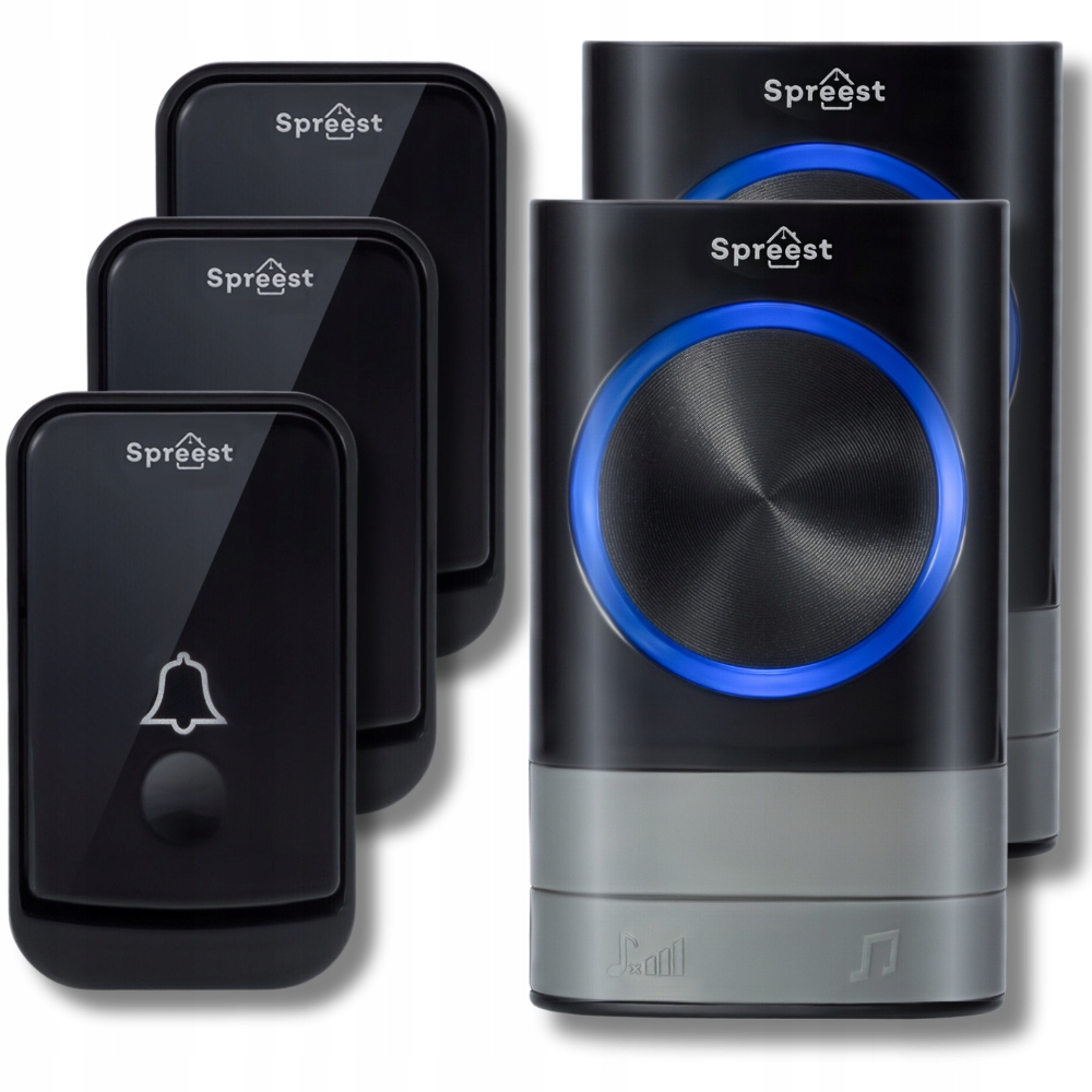 Bezdrátový Zvonek Na Dveře Do Branky Na Baterie, Voděodolný, Venkovní