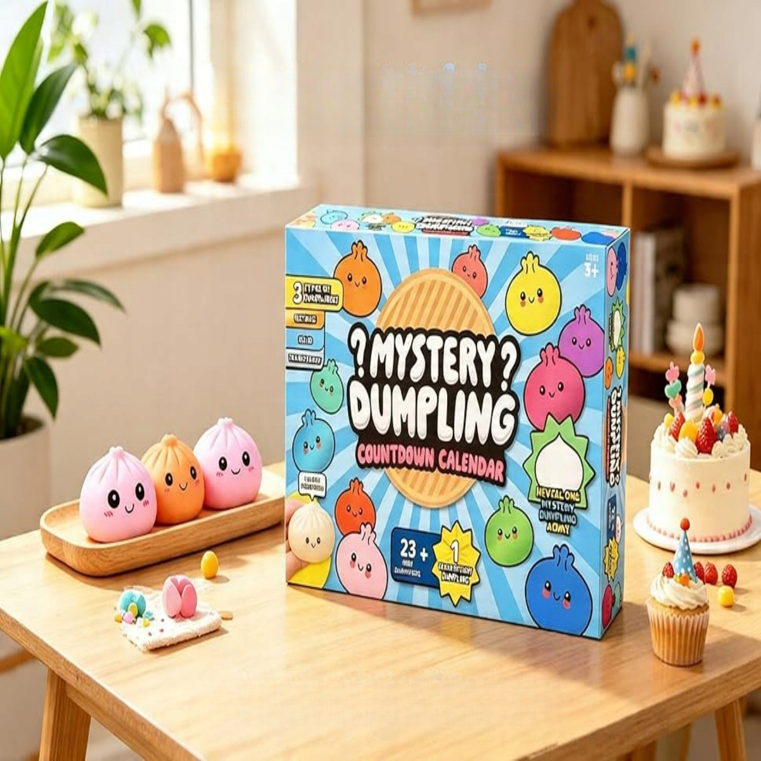 Адвент-календарь Tokin Zacy Mystery Dumpling, 24+1 мялка-пельмешка Squishy — фото 6