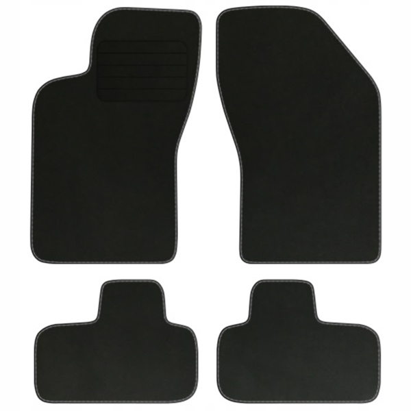 Fiat Coupe 1992-2000 velurové koberce Comfort Černé