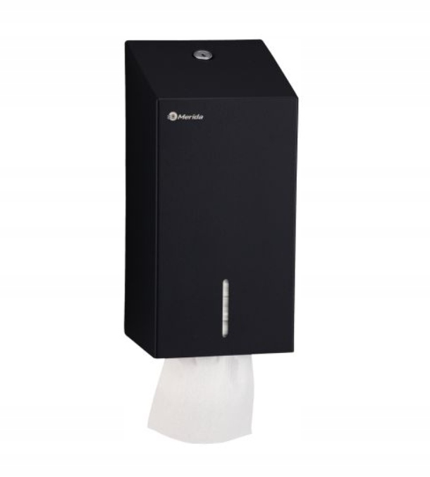 Merida Zásobník Na Toaletný Papier V Listoch Stella Black Line, Čierny