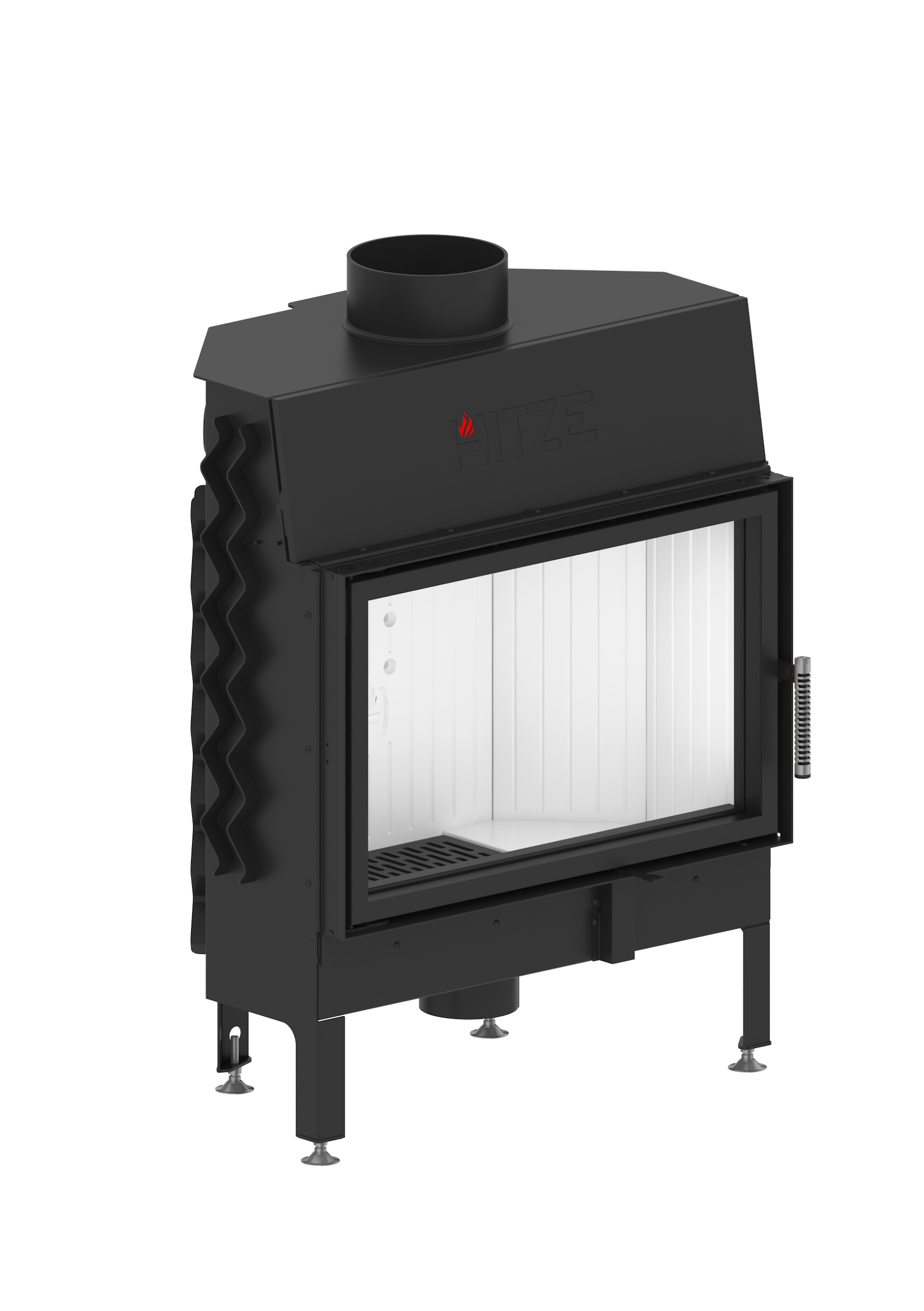 

Albero 14KW Standard Poziomy Wkład Kominkowy Hitze