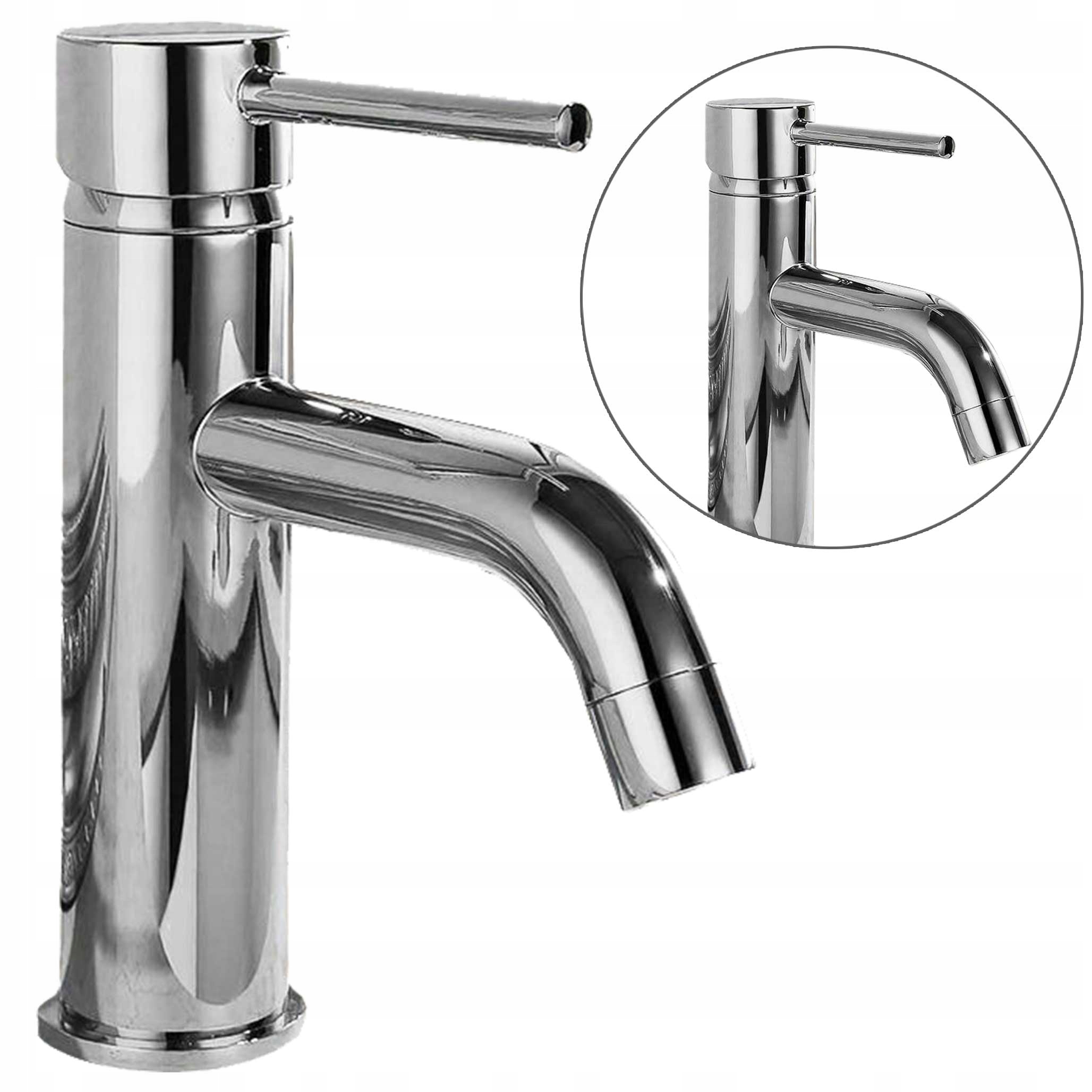 Umyvadlová baterie Nízká Chromová pro umyvadlo Rea Lungo Stříbrná Lesk