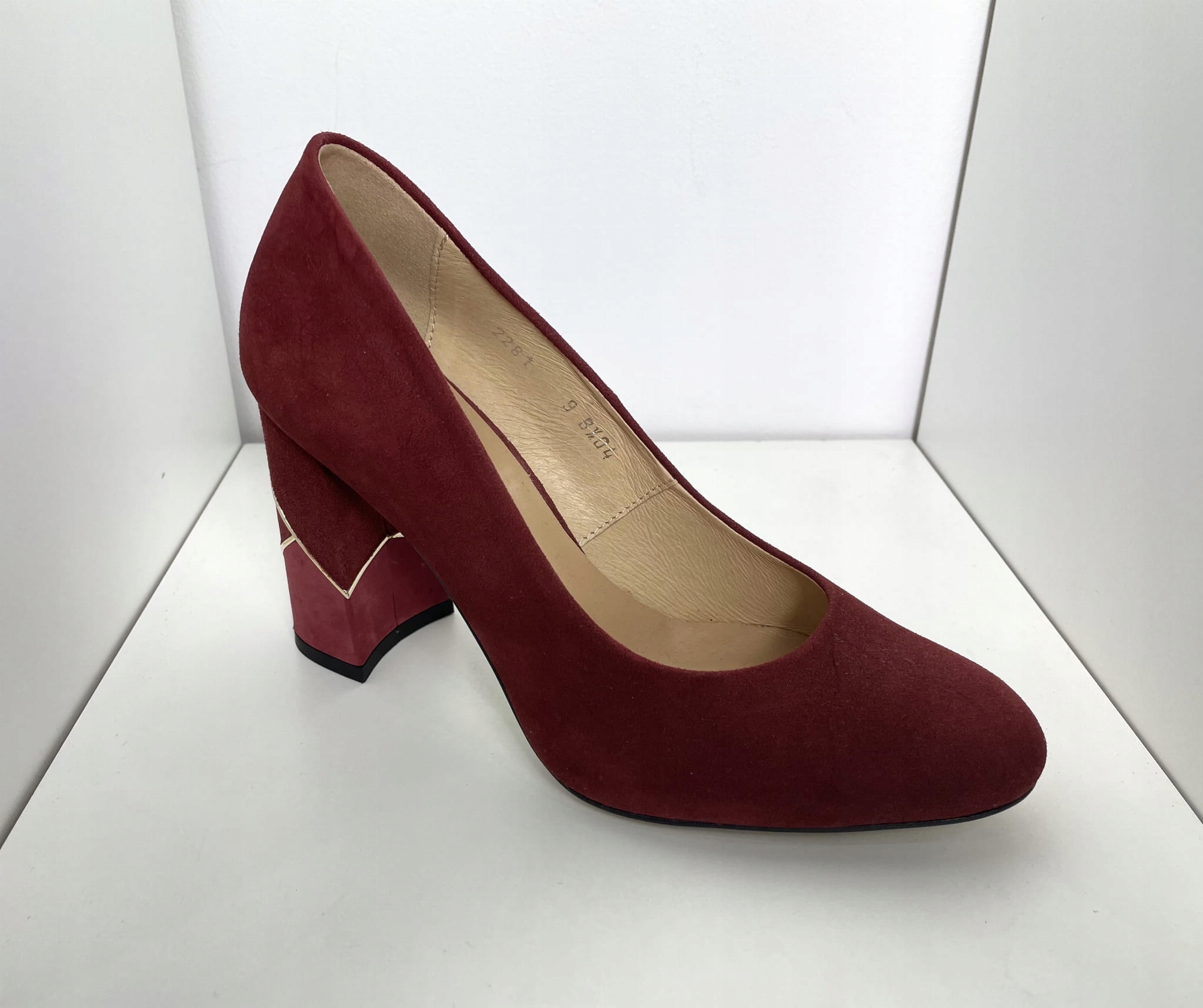 Dámské lodičky Higo kůže P-9 Bordo 40