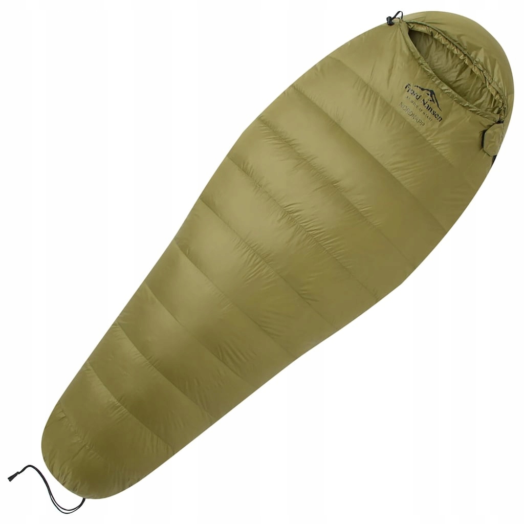 Turistický mumiový spací pytel Fjord Nansen Puchový Nordkapp 300 Mid 650 g Levý