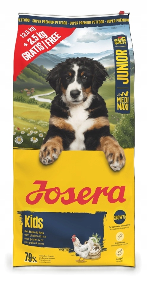 Josera Junior Kids dla młodych psów średnich i dużych 12,5kg 2,5kg