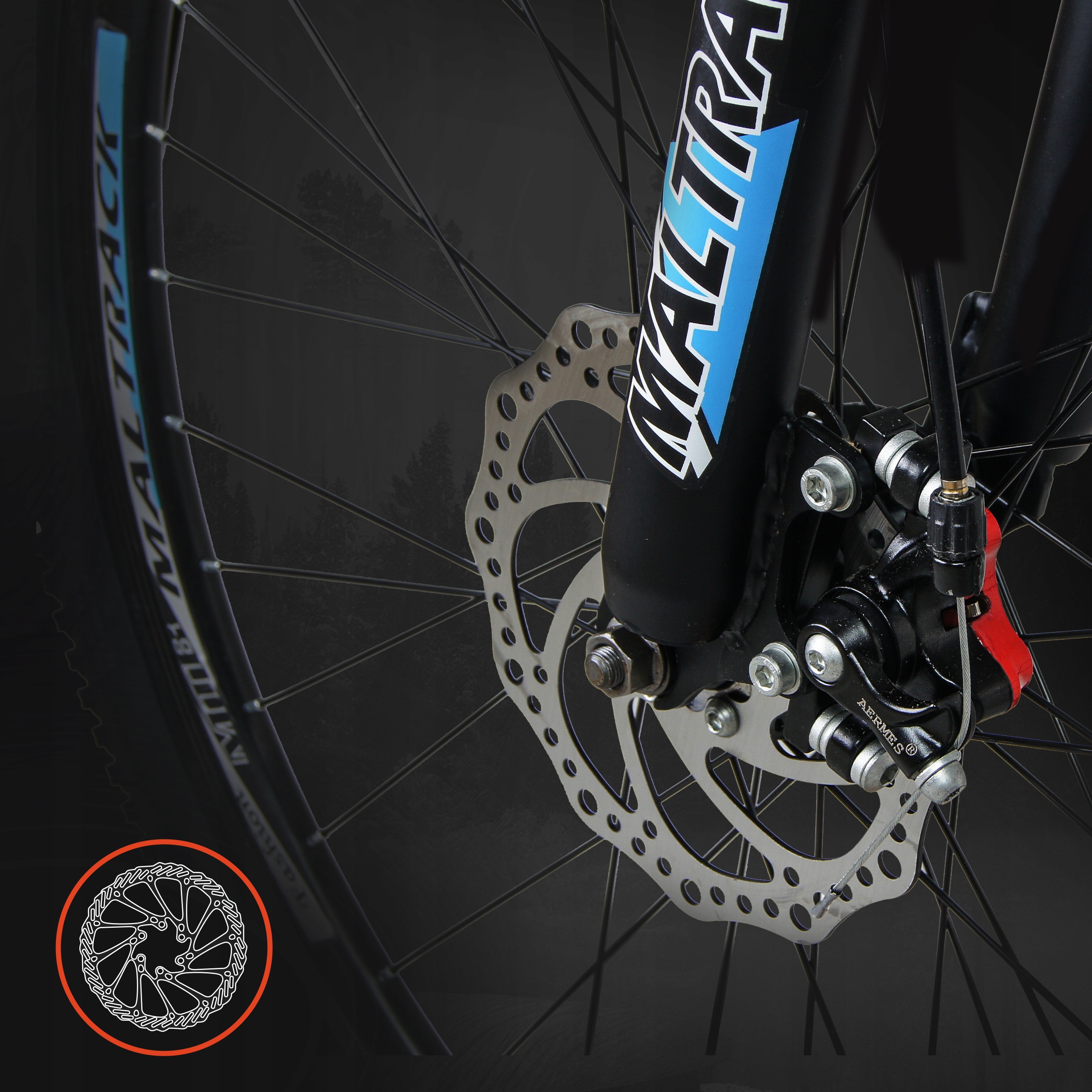 ROWER GÓRSKI MTB 26" SHIMANO 18 BIEGÓW HAMULCE TARCZOWE STALOWA RAMA 18,5" Płeć produkt uniseks