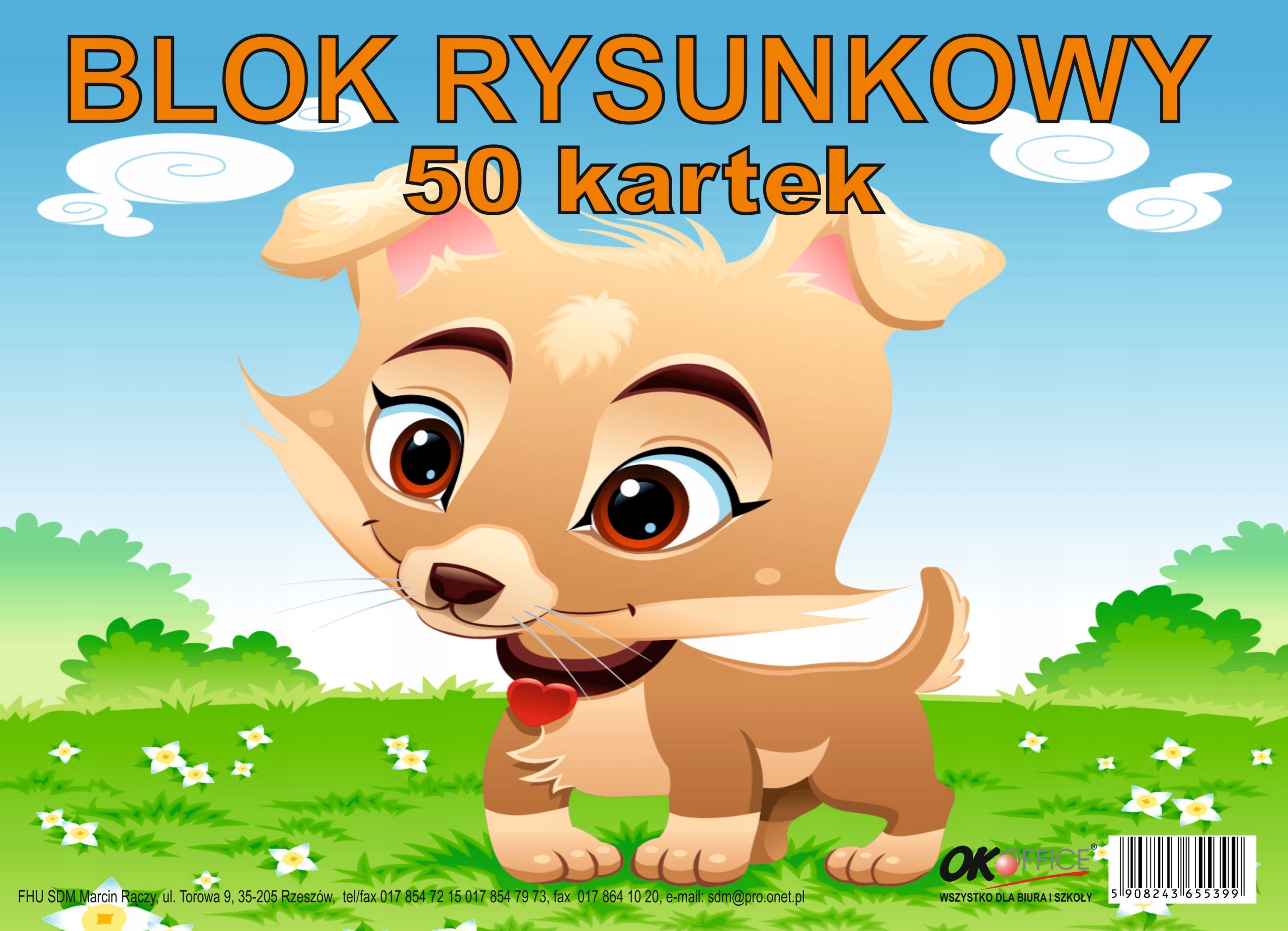 Blok Rysunkowy A4 50 kartek Biały Marka inna