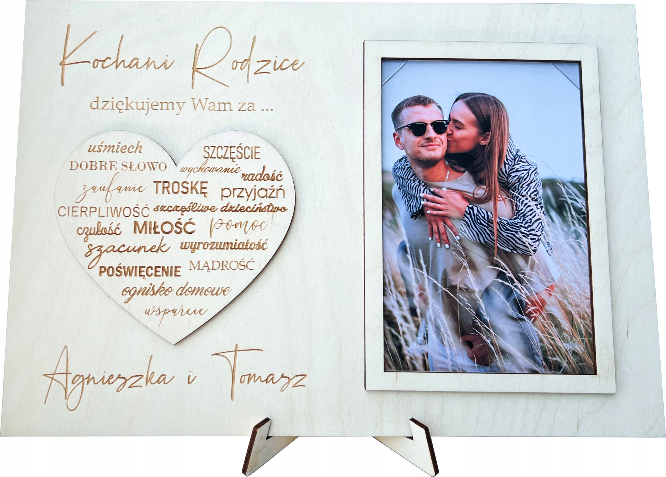 

Podziękowanie dla Rodziców ślub Wesele kartka