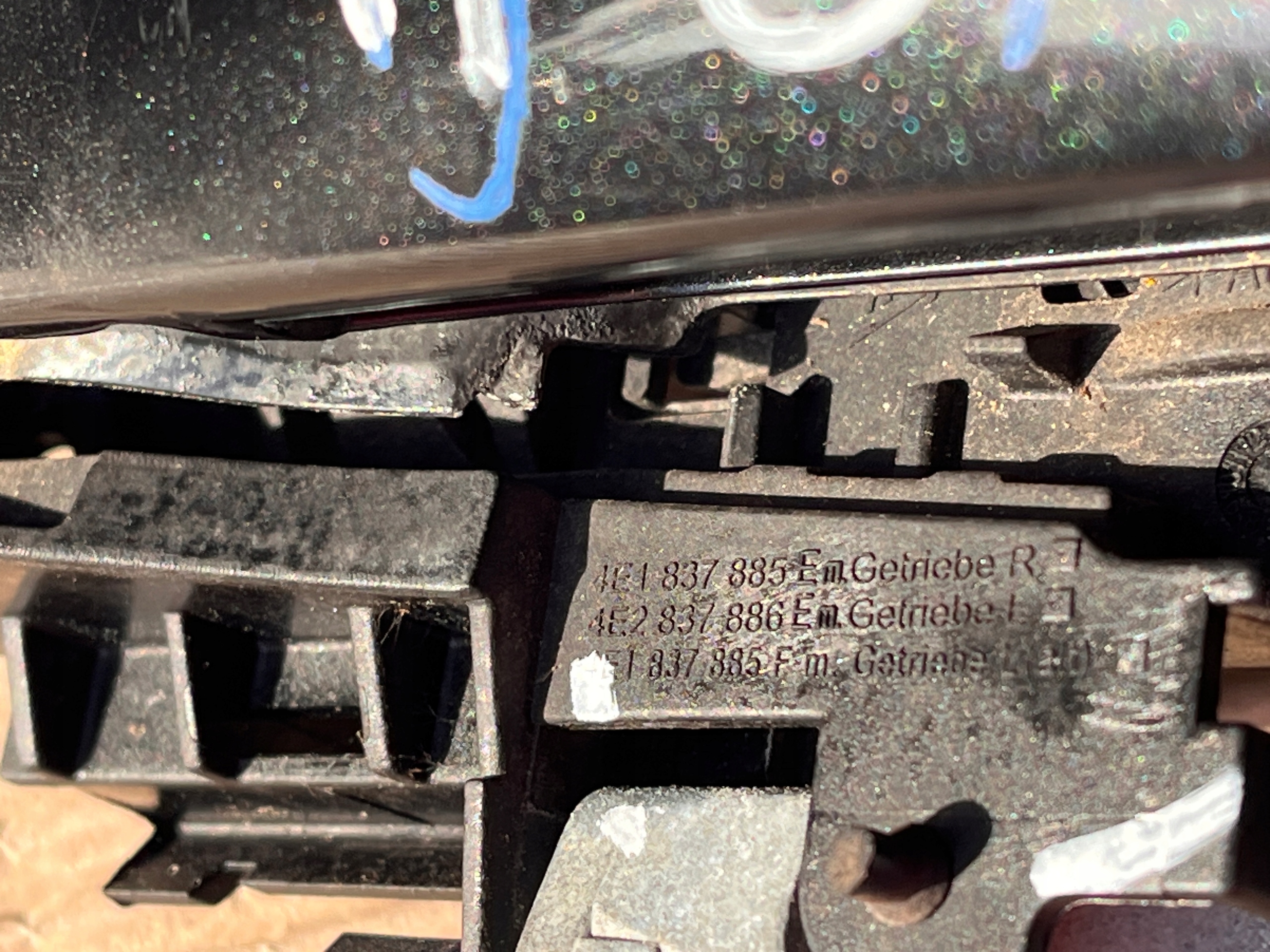 AUDI A8 D3 handle left rear part 4E837885E LZ9Y