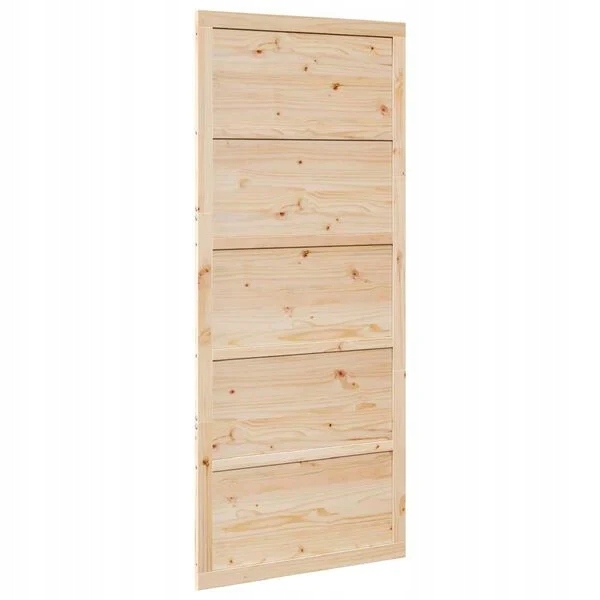 Posuvné dvere biele 90x208 cm masívne borovicové drevo