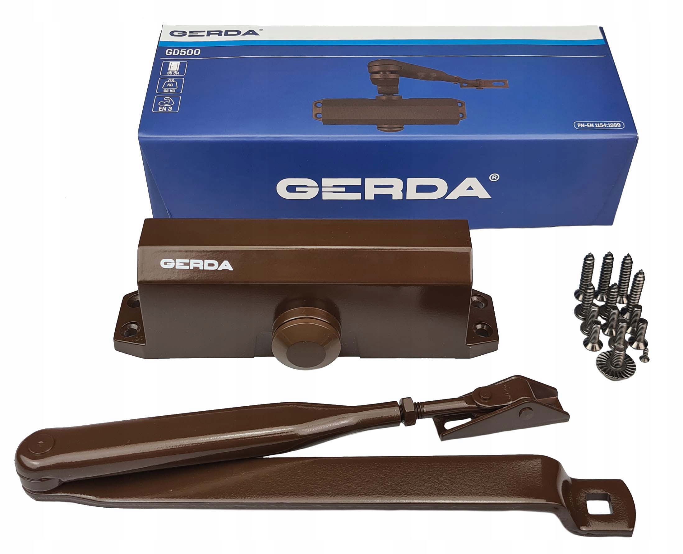 SAMOZAMYKACZ DRZWIOWY GERDA GD500 BRĄZOWY 65 KG