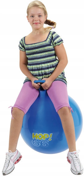 

Piłka do skakania z uchwytem 66 cm gumowa od 9 lat