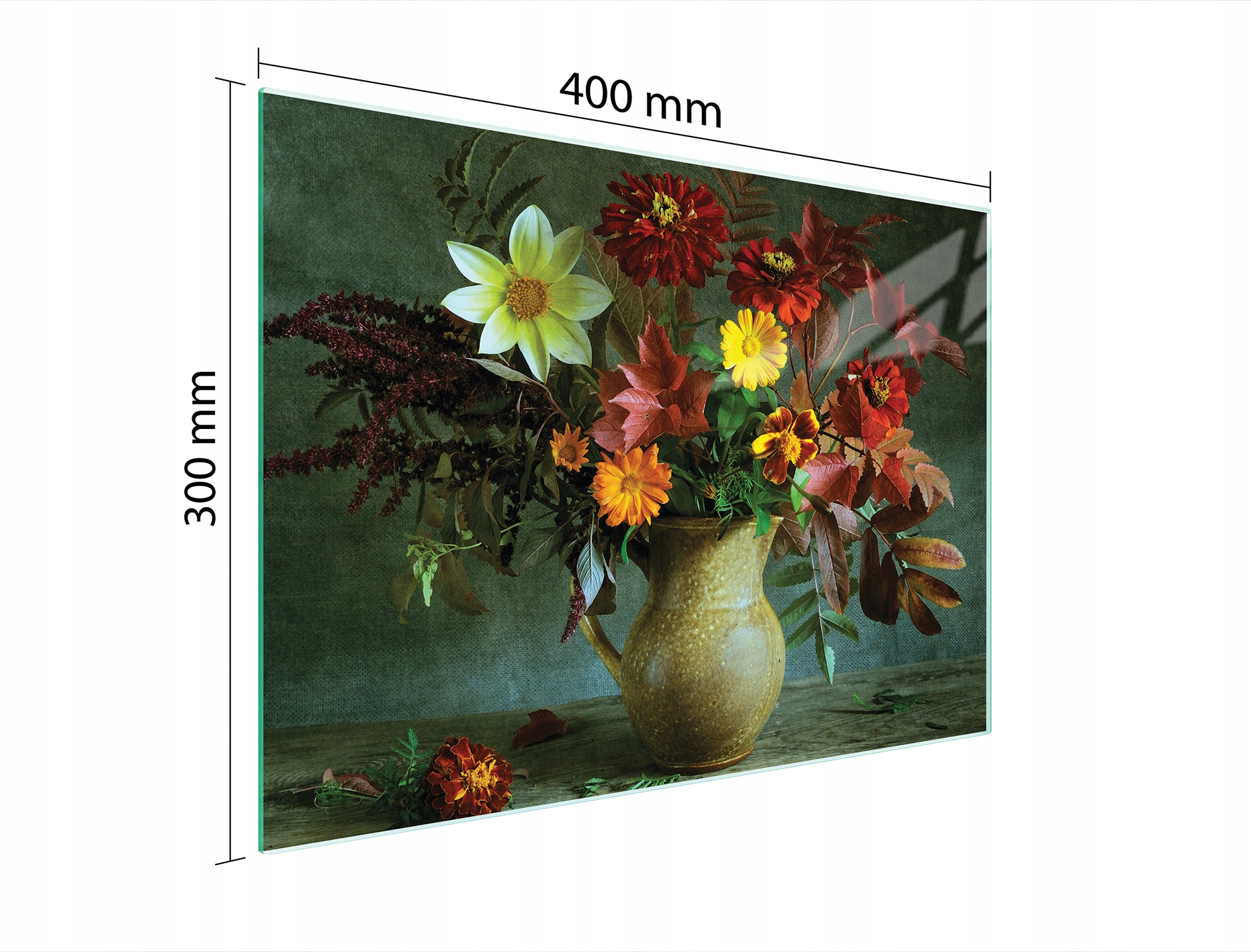 

Szklana Deska Do Krojenia 40x30 Kwiaty
