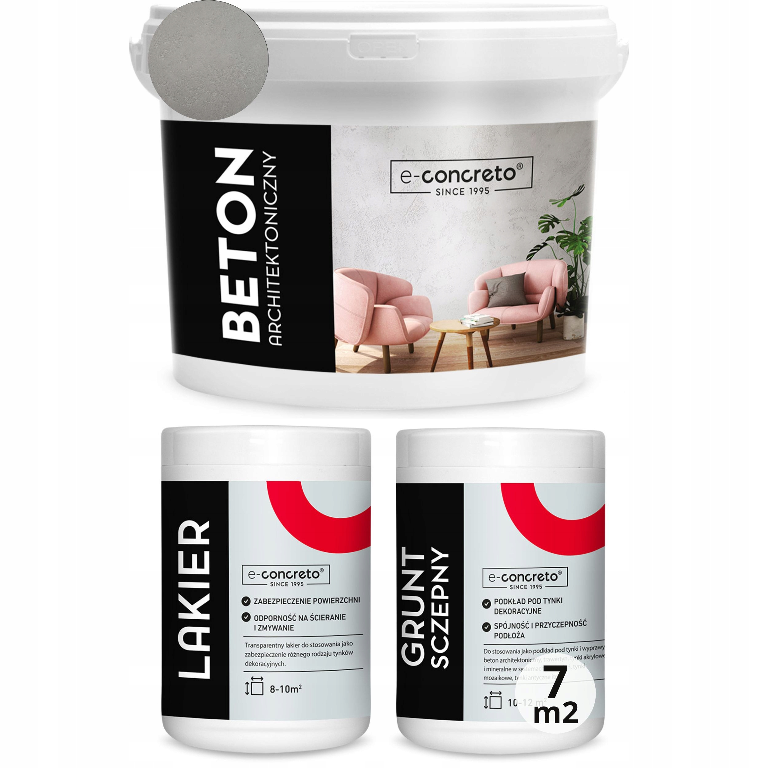 Beton Architektonická omítka Set 7 m2