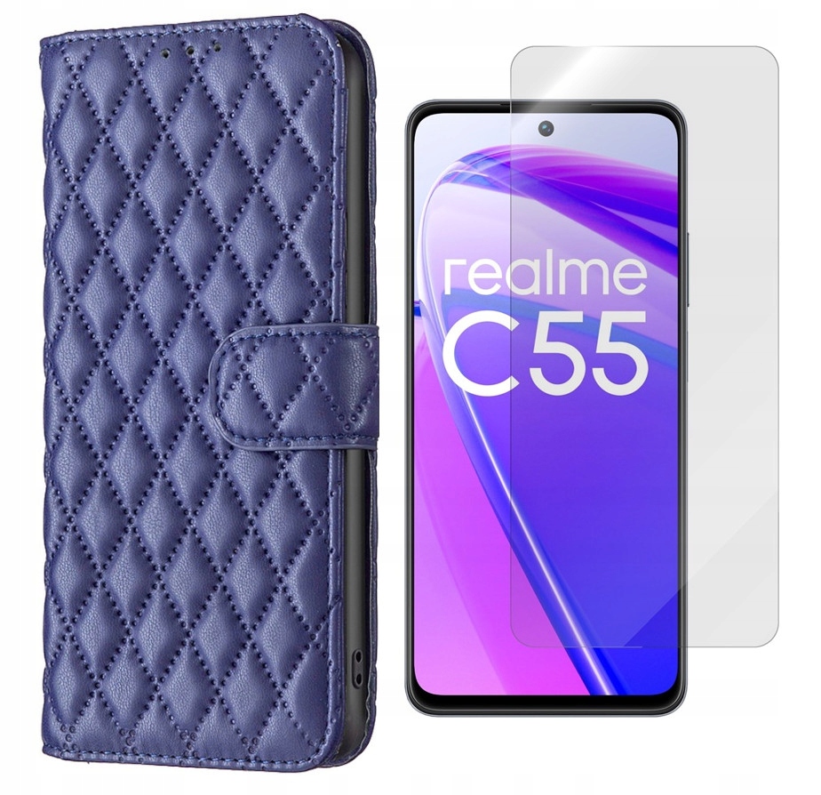 

Etui Smart Soft Pokrowiec do Realme C55 gra +szkło