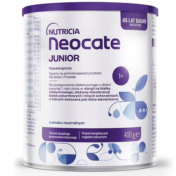Mleko Neocate Junior, proszek o smaku neutralnym 400 gram Nutricia