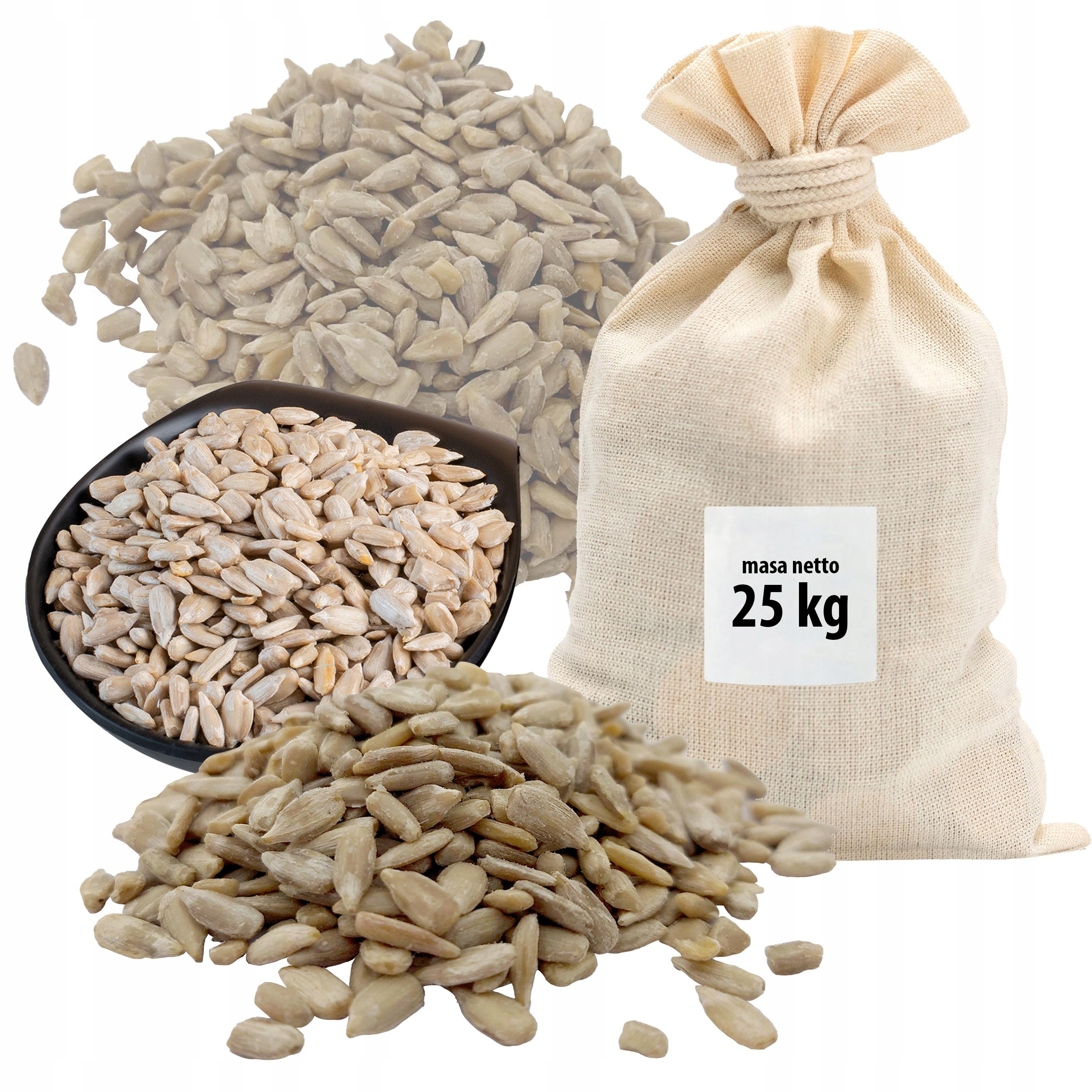 Levně Slunečnicová Semínka Loupaná Zrno 25 Kg Sáček Velkoobchod