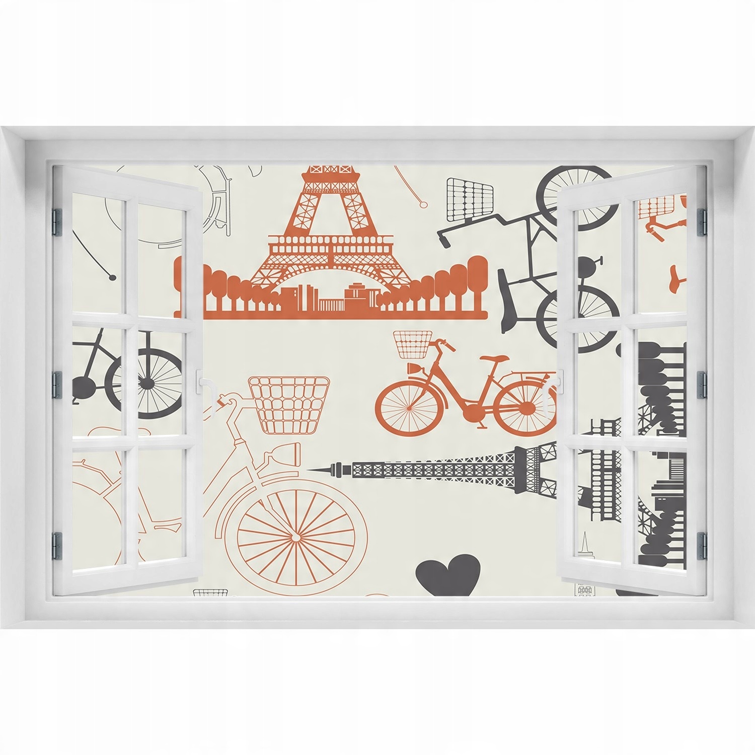 

Fototapeta Naklejka 3D Okno Symbole Francji 90x60