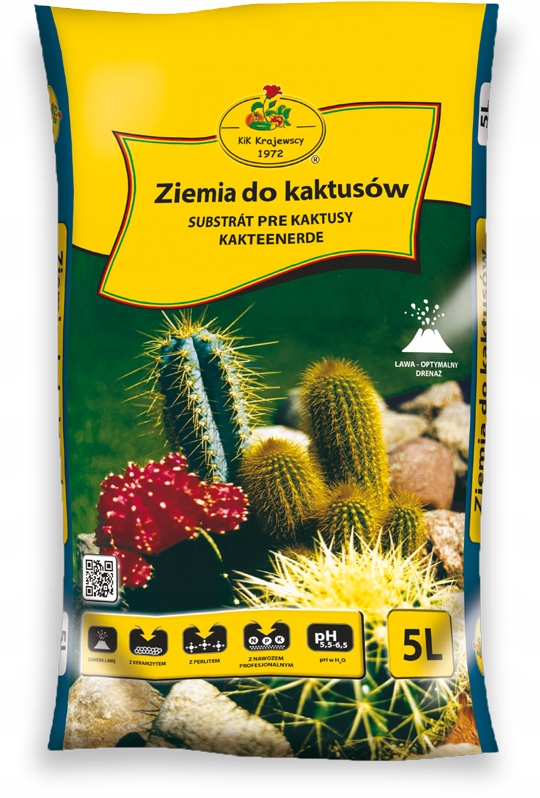 

Podłoże Ziemia Do Kaktusów Sukulentów Domowych 5L