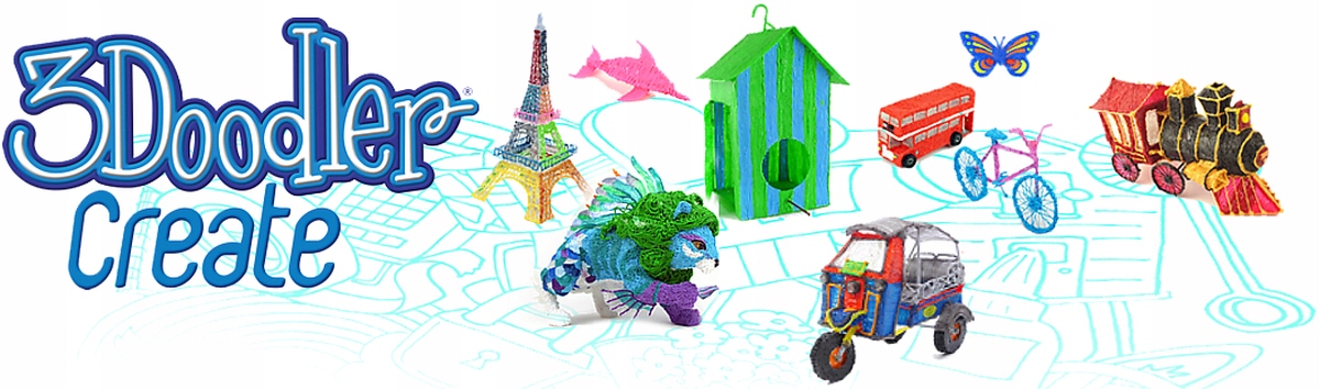 3DOODLER CREATE Filament PLA zapas - błękitny Materiał PLA