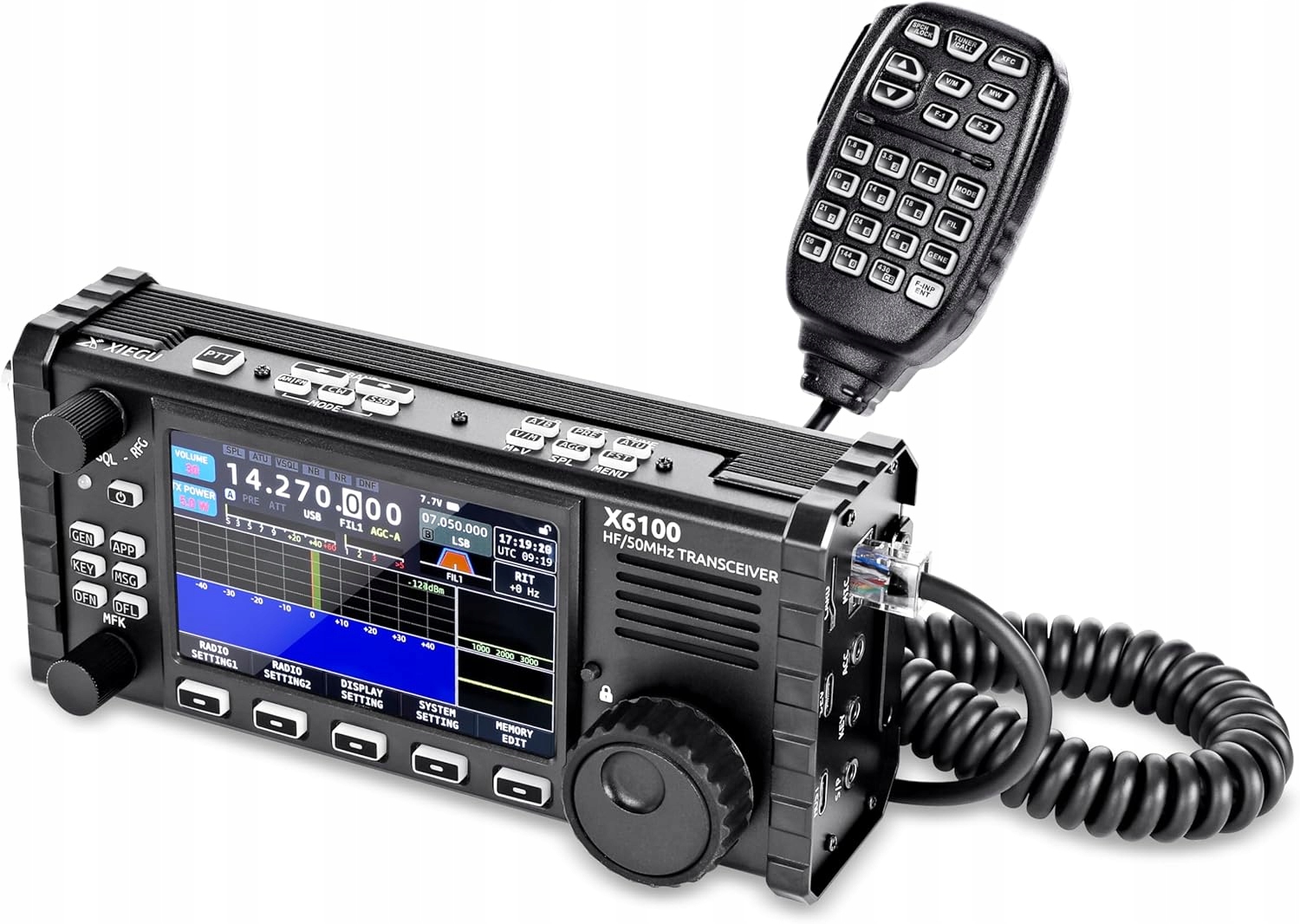 Xiegu X6100 Hf Vysielač-prijímač rádio Transceiver Sdr HF/50 MHz 10 W