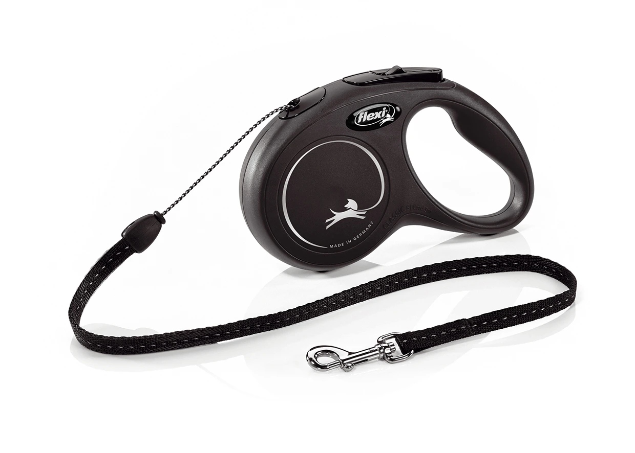 Levně Flexi New Classic S šňůra 5 m/12 kg černá