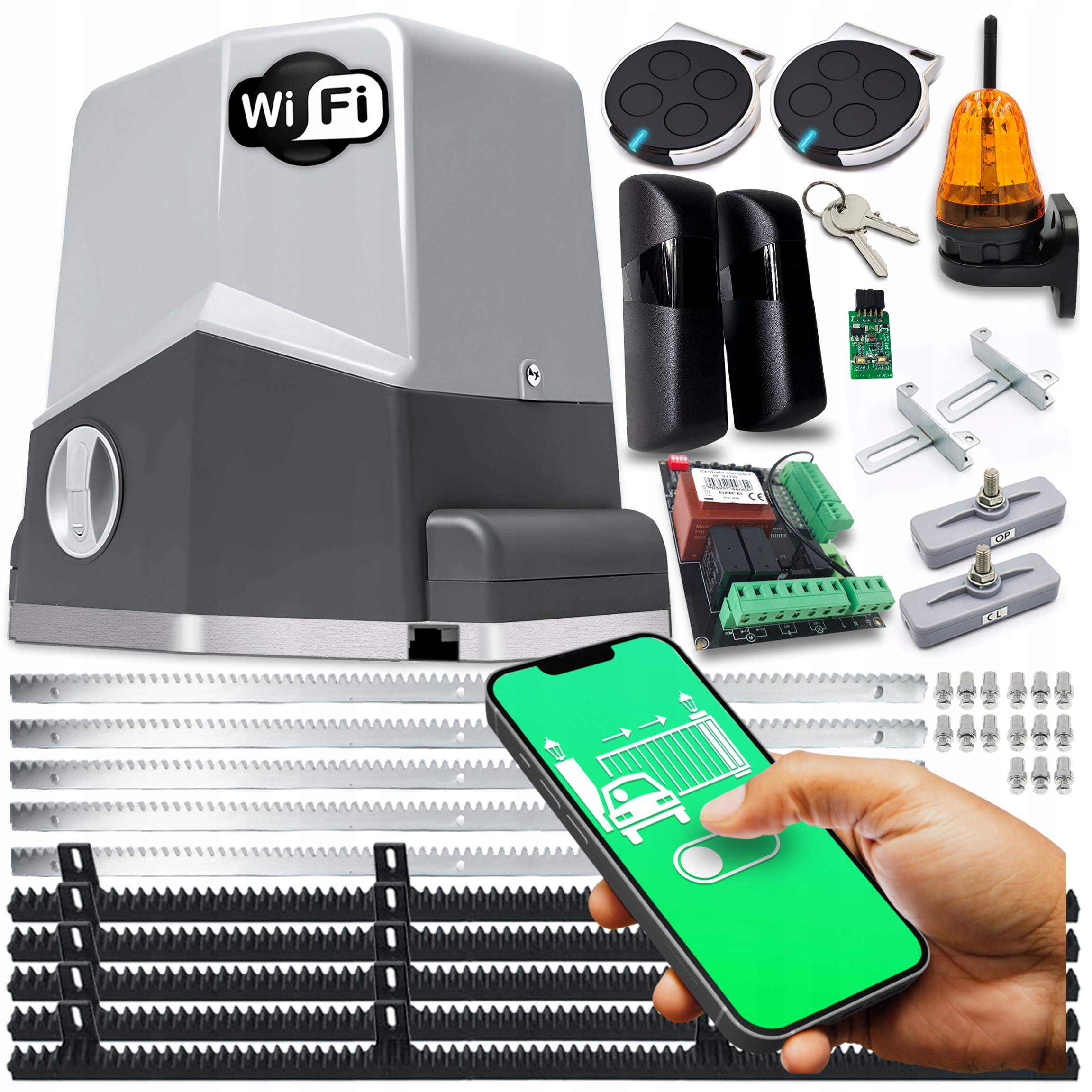 Set Pohon Pro Posuvnou Bránu lampa pohonu ovladače 600 kg Wifi automat