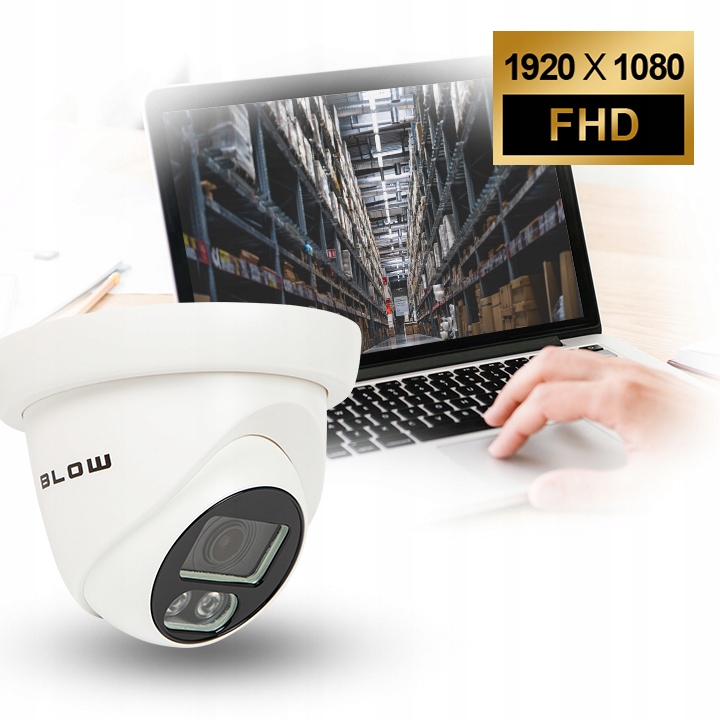 Kamera CCTV FullHD 2,8mm AHD CVI TVI IR25m BLOW EAN (GTIN) 5900804127758