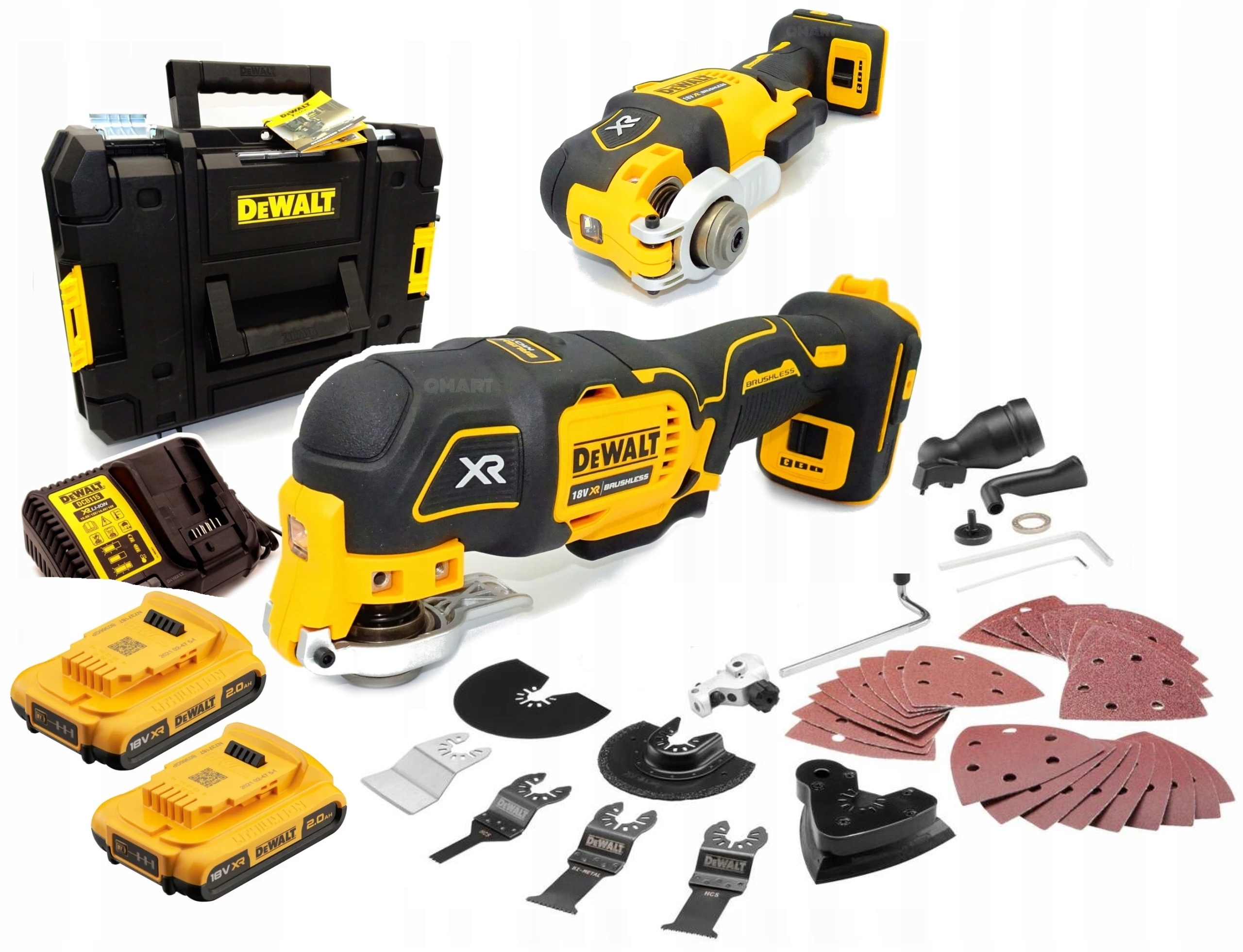 Multifunkční nářadí 18V DeWALT DCS356D2 2 x 2Ah Set Bruska