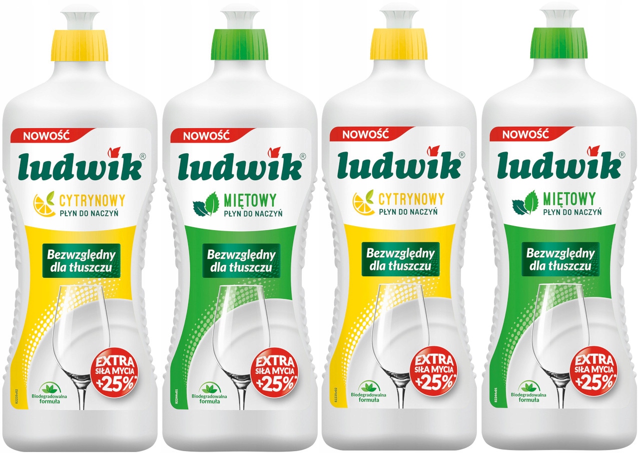 

Ludwik Płyn do Naczyń Cytryna Mięta Bio 4x 900g
