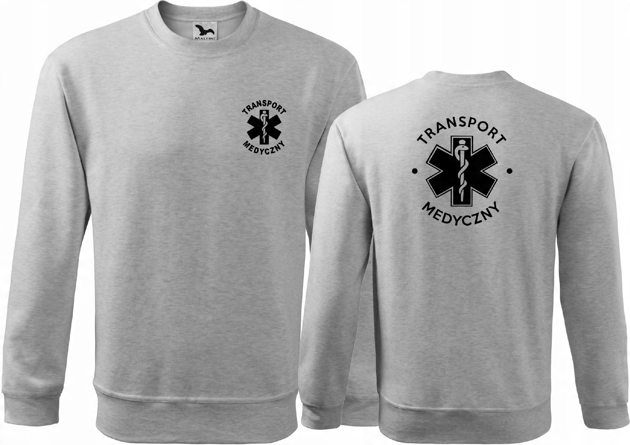

Bluza medyczna męska nadruk Transport Medyczny M