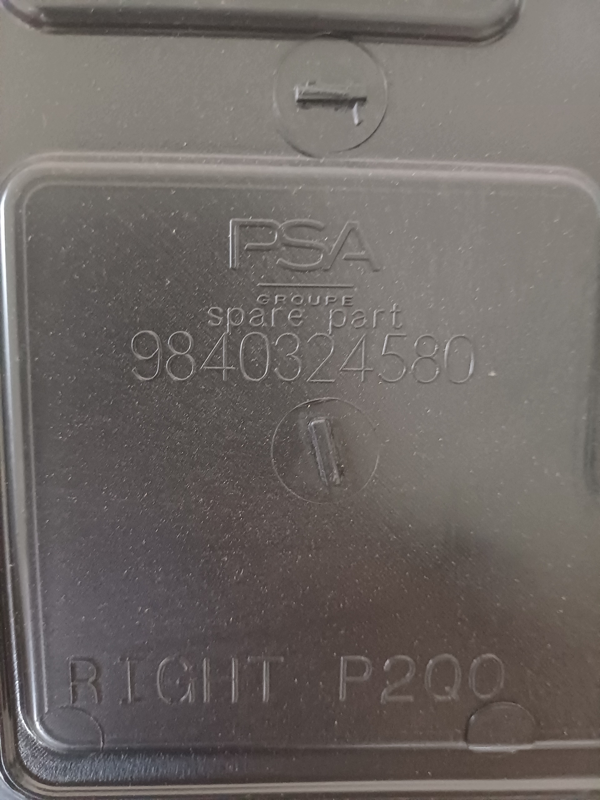 luftansaugkanal rechts OPEL MOKKA B II 9840324580