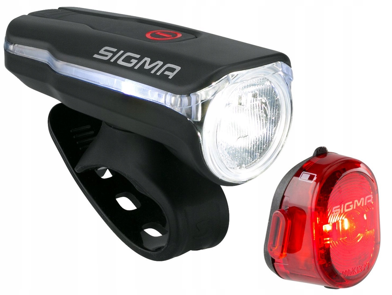 Markowy Zestaw Rowerowy Mocna Lampka Sigma 60LUX Tył Nugget Flash Usb