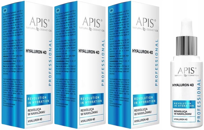 3 x Apis Revoluce v hydrataci Hyaluron 4D 30 ml Zlepšení hydratace pokožky