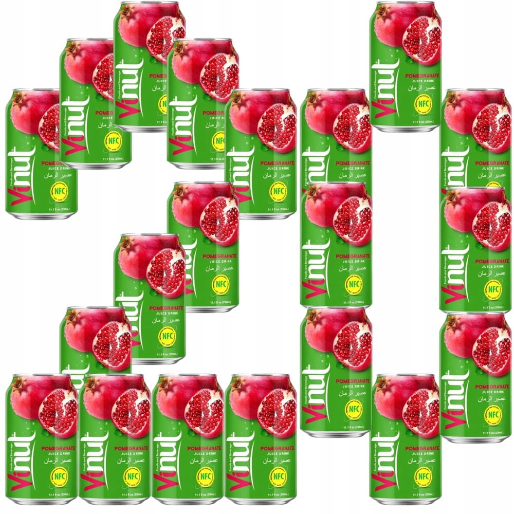 Levně 20 x Nápoj z ovoce s příchutí granátového jablka Vietnamský pomegranate Drink 330 ml Vinut