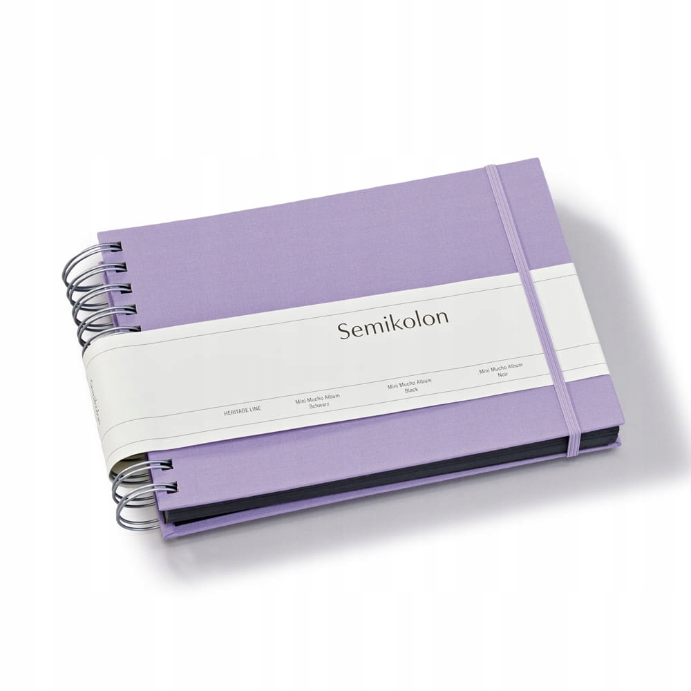 Album Semikolon Mini Mucho černé listy, lilac silk