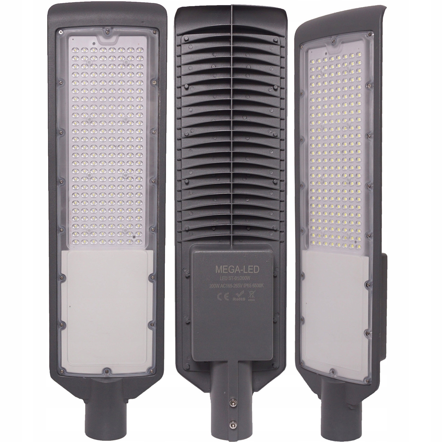 Latarnia Uliczna Led 200W 230V 6000K Lampa Led Na Słup Przemysłowa Led IP65