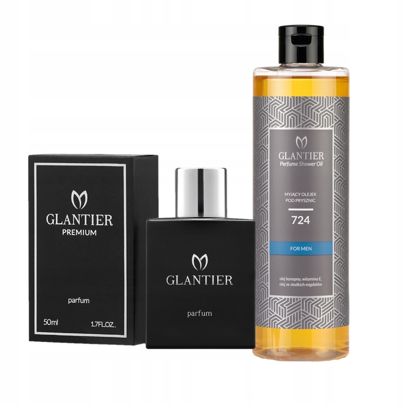 Sada Glantier Premium 50 ml 724 sprchový olej 400 ml 724