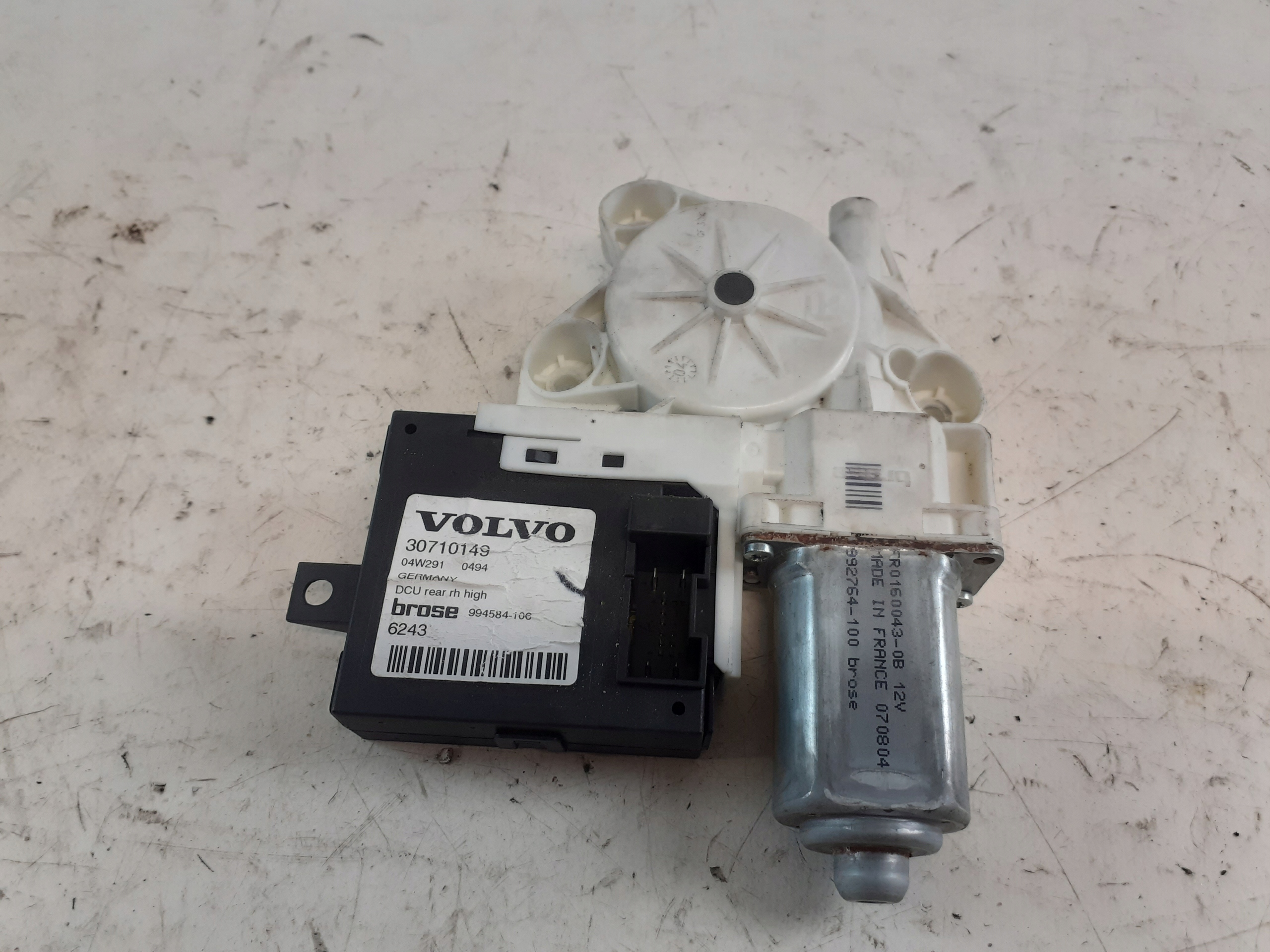 VOLVO S40 II mini motor windows right rear part 30710149