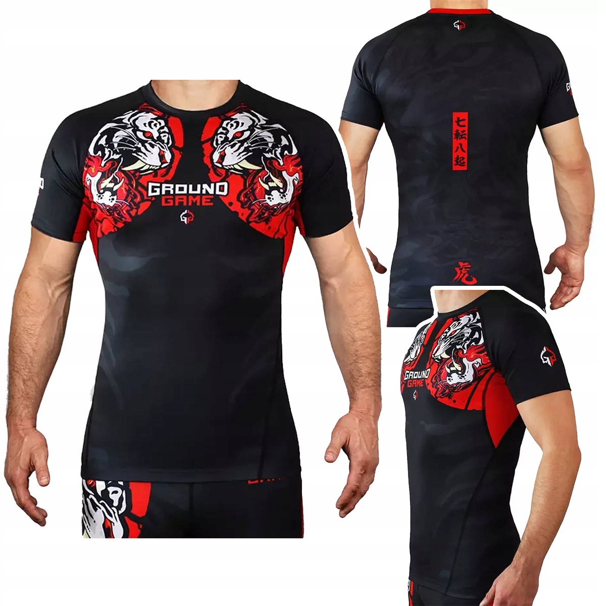 Rashguard Ground Game White Tiger r. XL