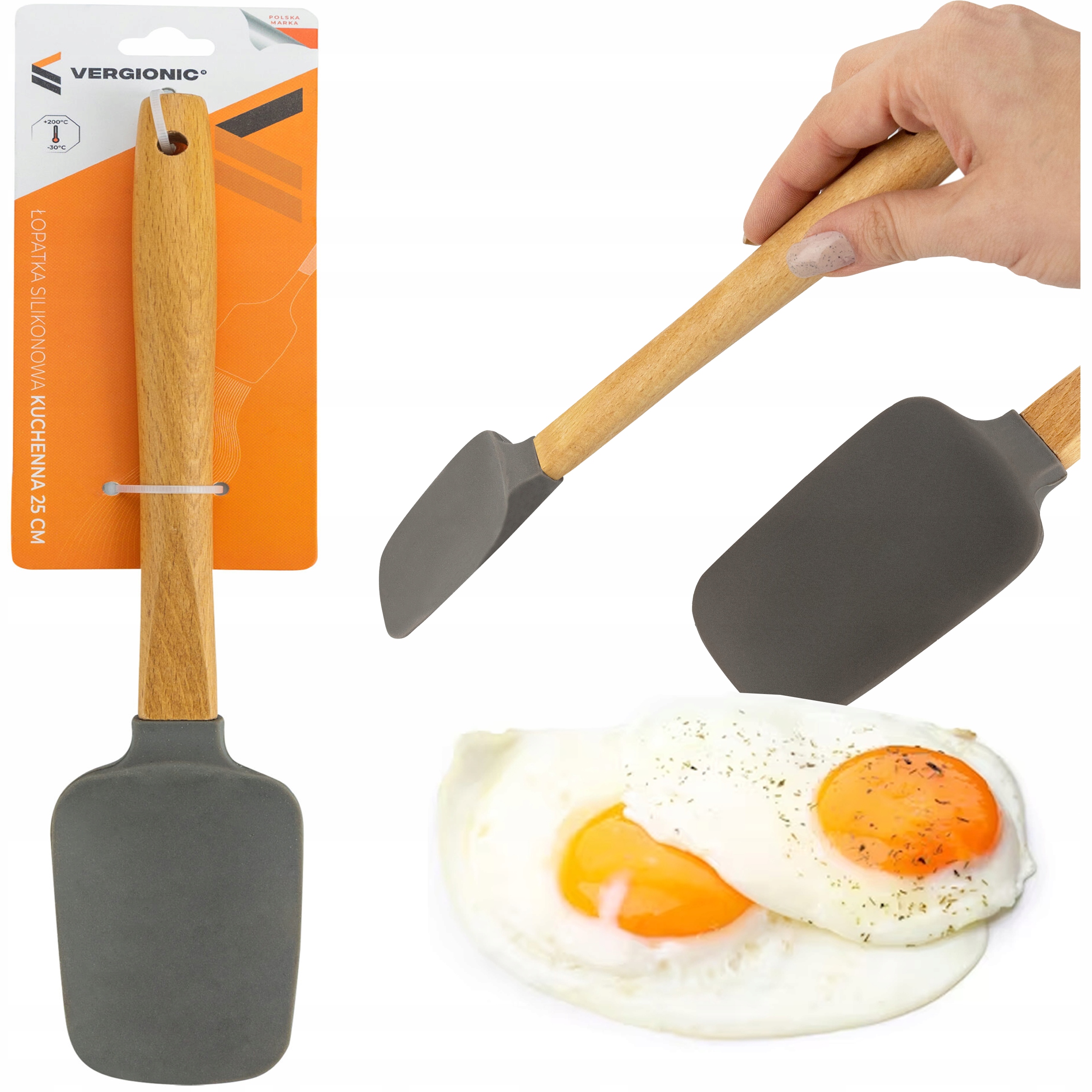 

Łopatka silikonowa kuchenna 25 cm przybory kuchnia