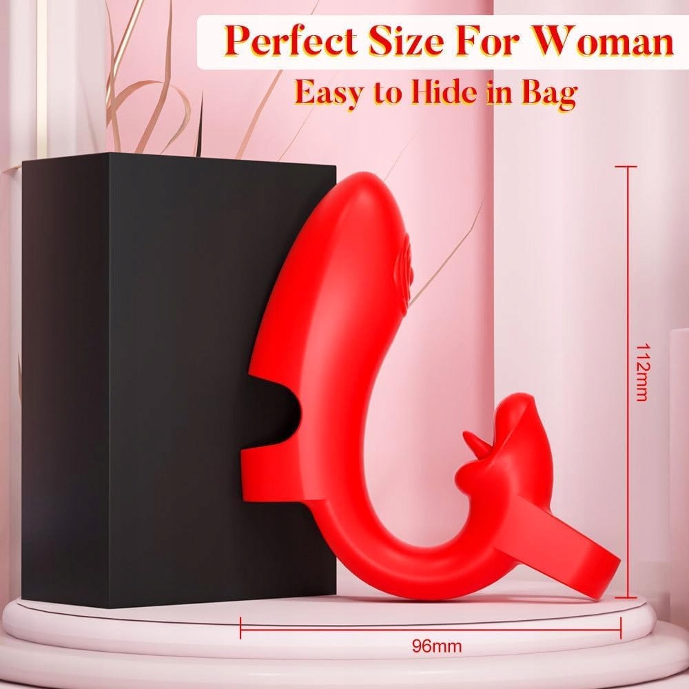 FINGER VIBRATOR Klitoris Stymulator 10 Trybów Wodoodporny Silikonowy — miniatura 2