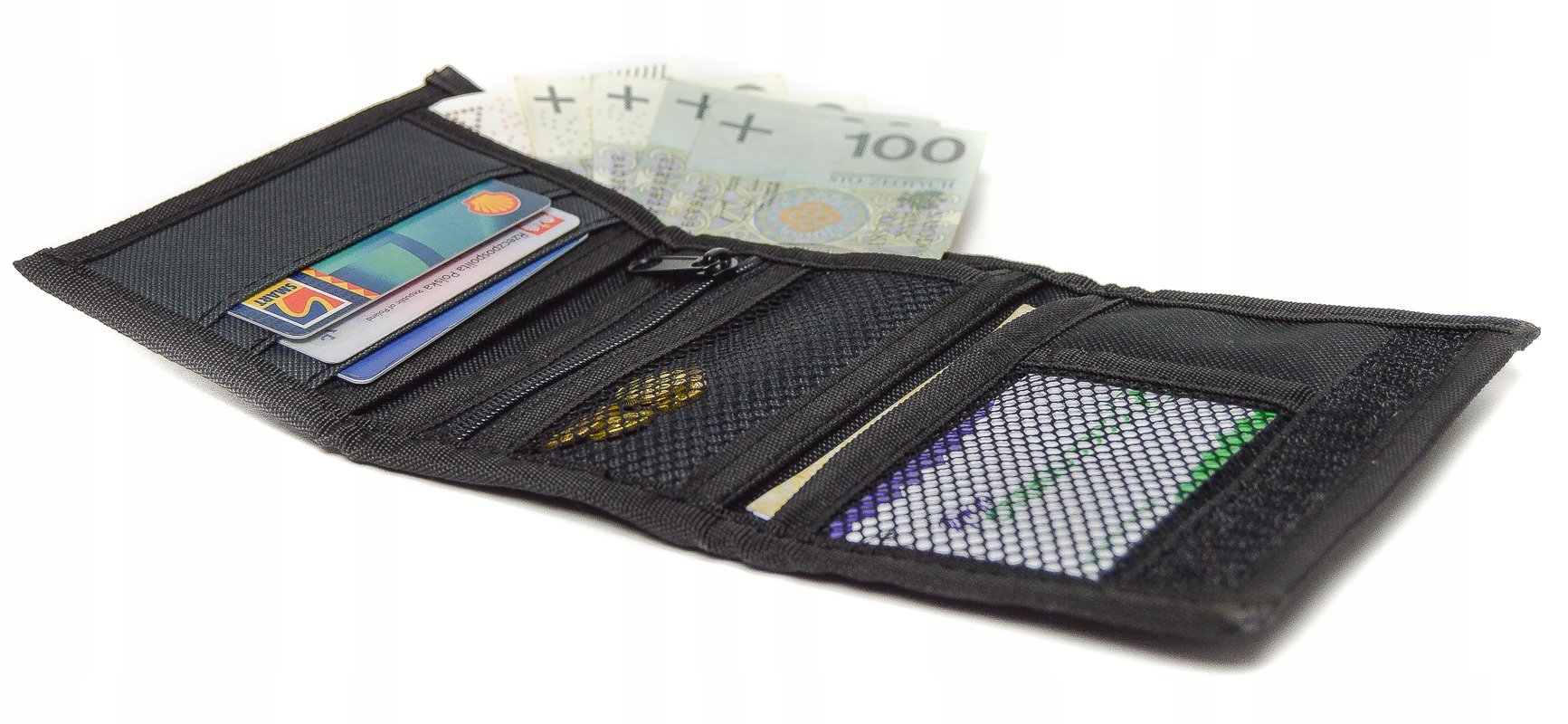 SOLIDNY PORTFEL MĘSKI MATERIAŁOWY SPORTOWY POLSKI Rodzaj portfel