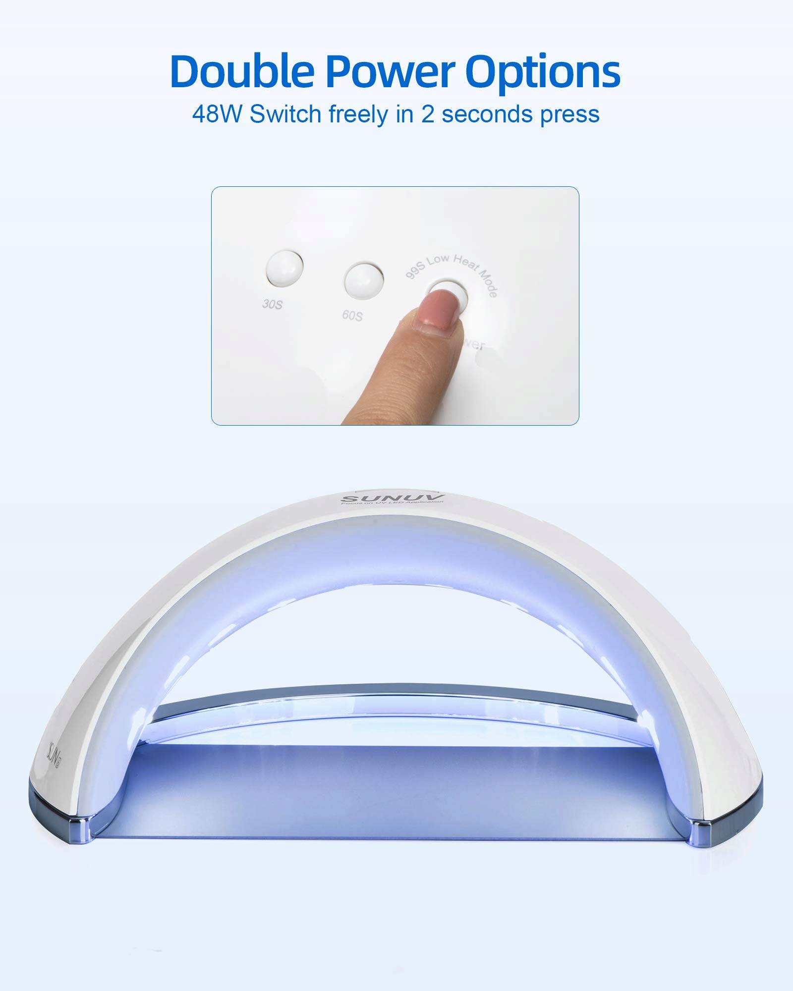 SUNUV Lampa UV LED Do Paznokci Z Automatycznym Sensorem Do Lakieru Żelowego — miniatura 4