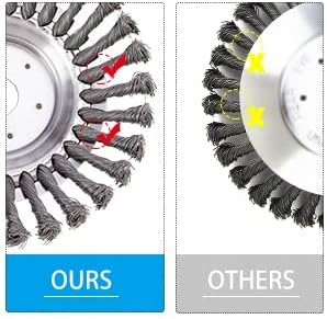 Druciana głowica do kosy spalinowej szczotka druciana tarcza 6" 15 cm Marka inna
