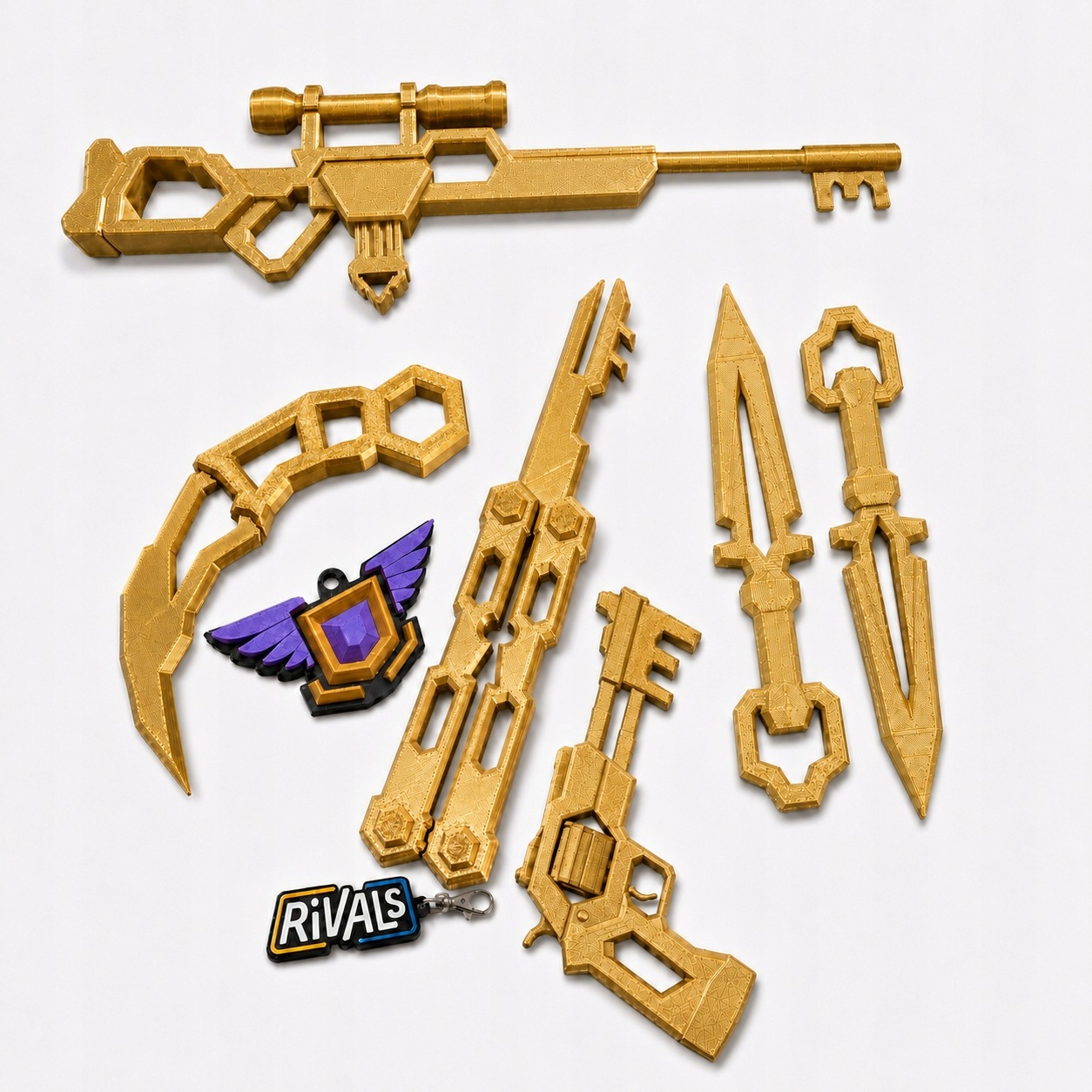 Sada Rivals Roblox Keyrambit Keylisong Odznak Nemesis 8 x zbraň dárek