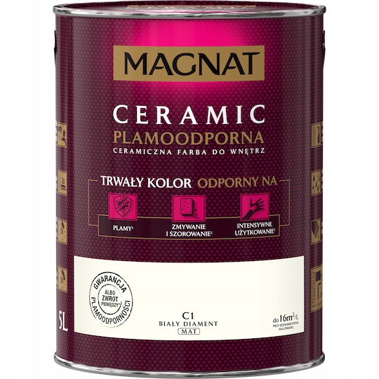 

Farba Magnat Ceramic 5L C1 Biały Diament