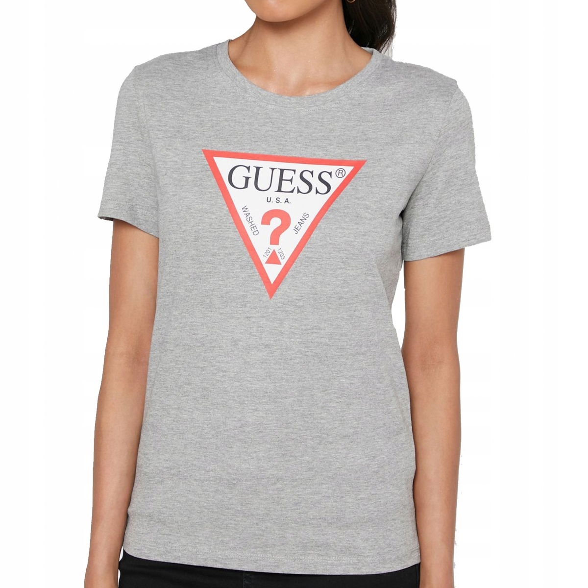 

Guess t-shirt damski szary logo oryginał premium M
