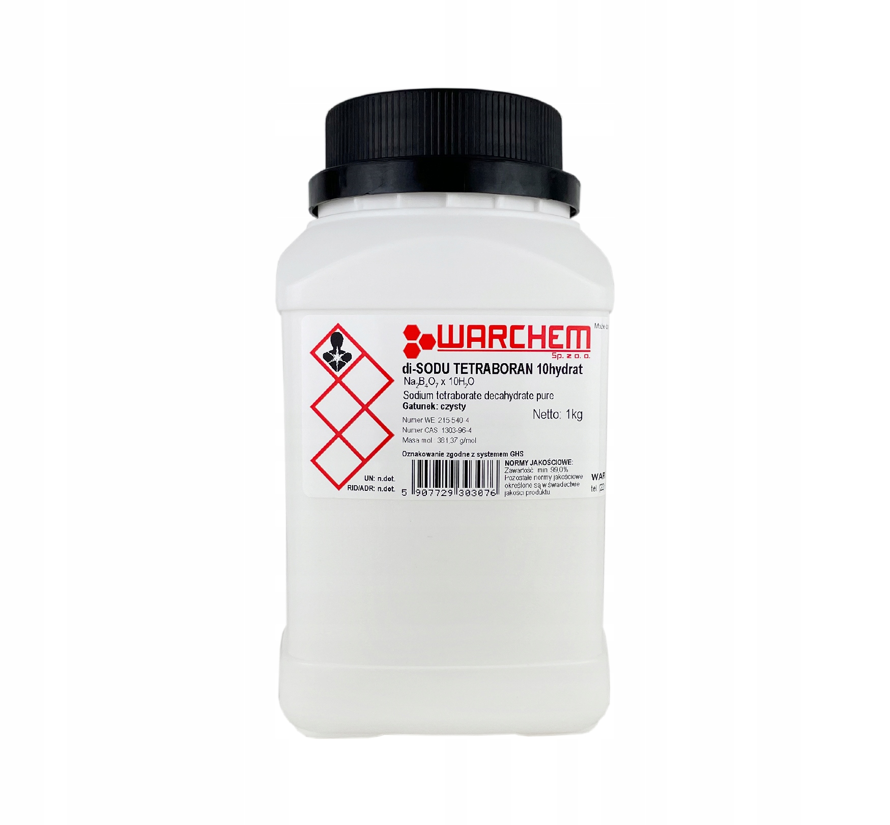 

Tetraboran Sodu 10hydrat (boraks) czysty 1kg