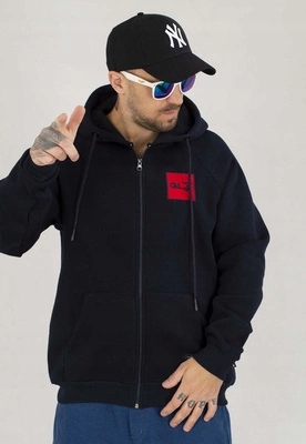 Mikina Tlusté Lolo Zip Badge tmavě modrá